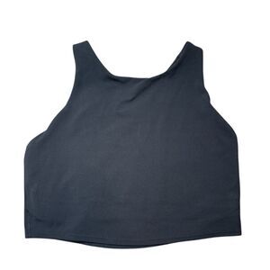 Athleta Black Fitted Sleeveless Crop Top Medium